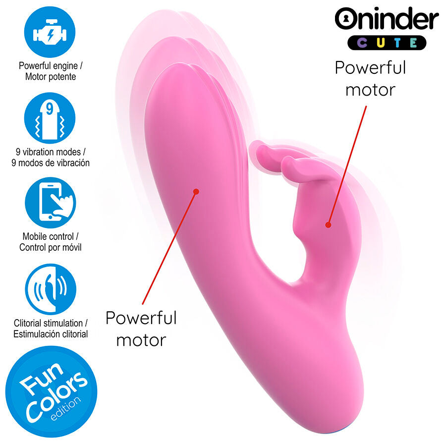 ONINDER CUTE – Love Bunny Vibrator G-Spot &amp; Clitoris – Gratis Wereldwijde App
