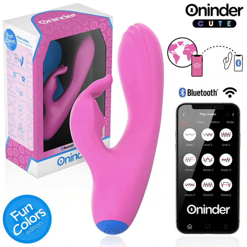 ONINDER CUTE – Love Bunny Vibrator G-Spot &amp; Clitoris – Gratis Wereldwijde App