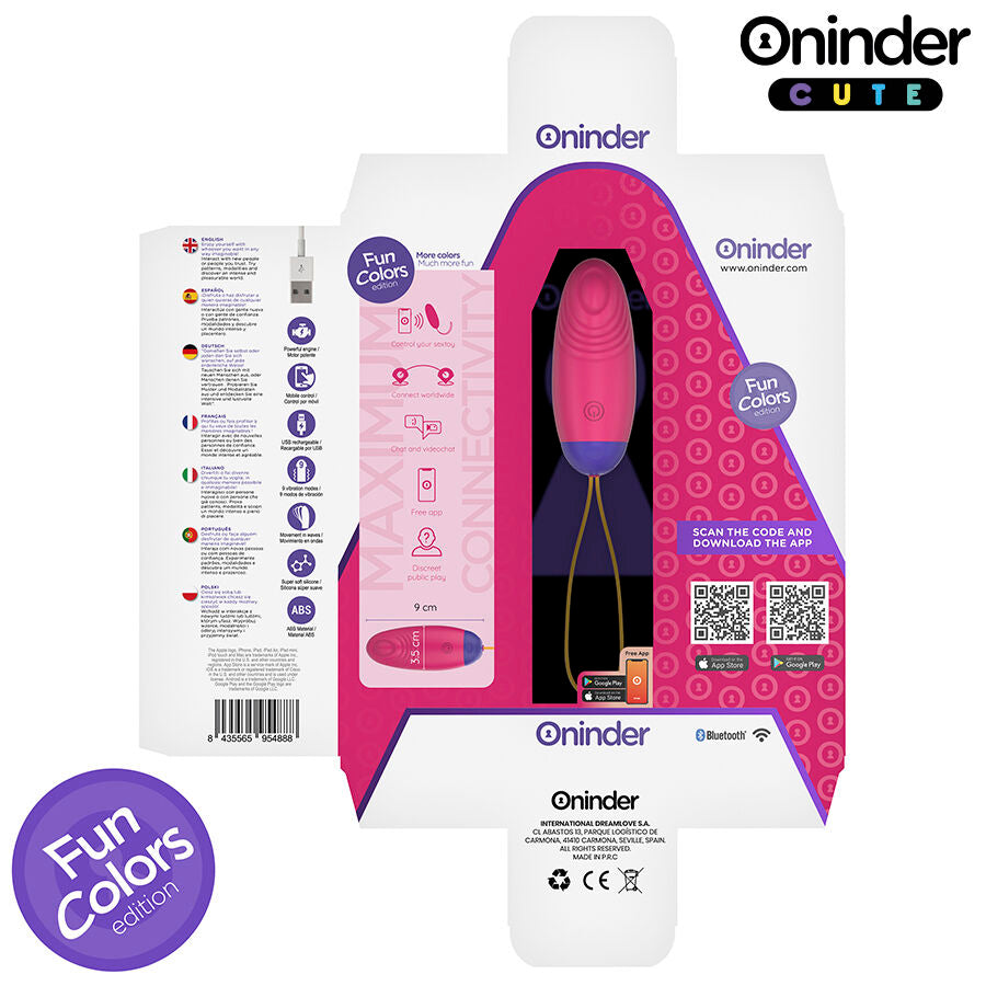 ONINDER CUTE – Love Pleasure Vibro-Wave Tapping Siliconen Ei – Gratis Wereldwijde App