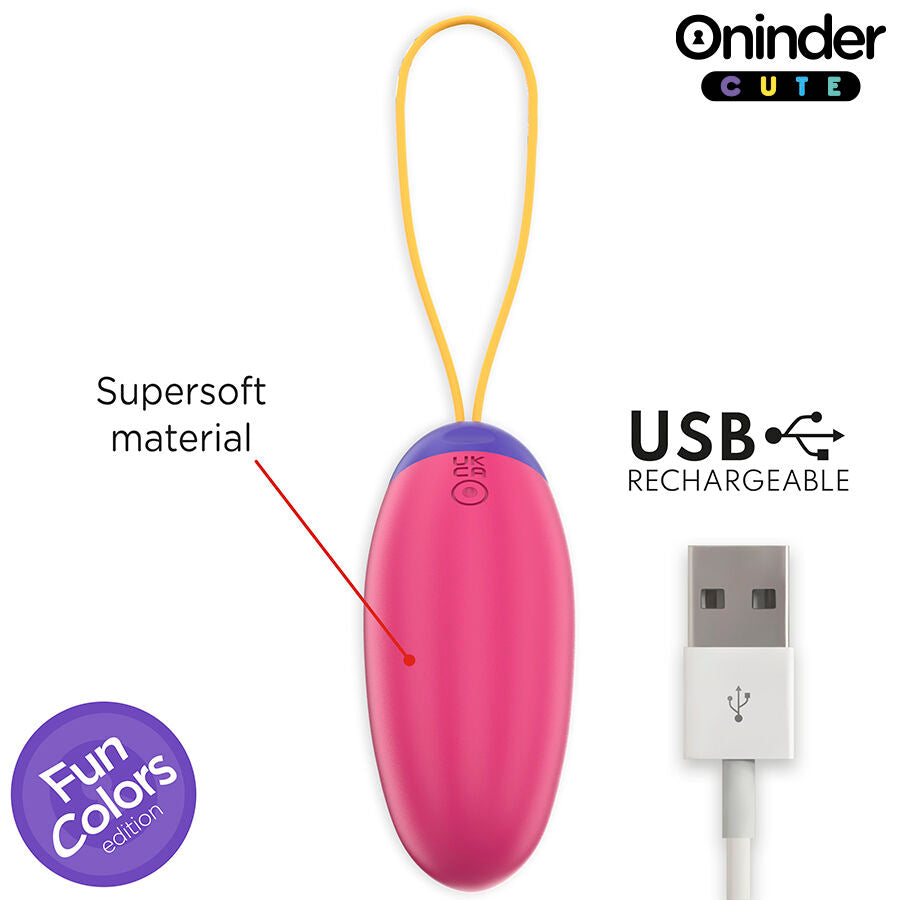 ONINDER CUTE – Love Pleasure Vibro-Wave Tapping Siliconen Ei – Gratis Wereldwijde App