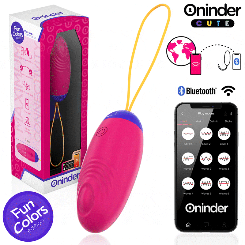 ONINDER CUTE – Love Pleasure Vibro-Wave Tapping Siliconen Ei – Gratis Wereldwijde App