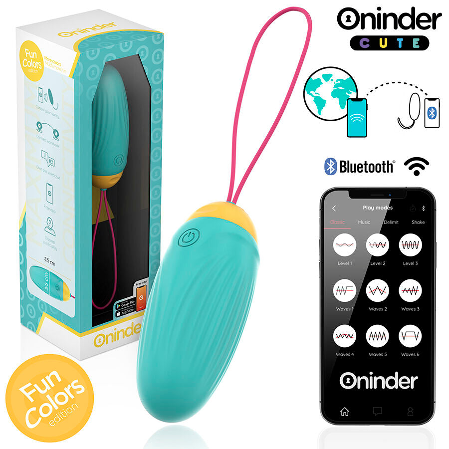 ONINDER CUTE Love Pleasure Vibro Wave Tikkend Siliconen Ei