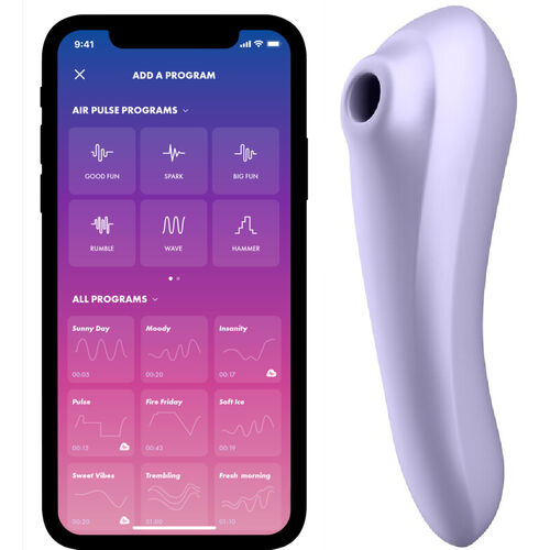 Satisfyer  Dual Pleasure Air Pulse Vibrator (Mauve)